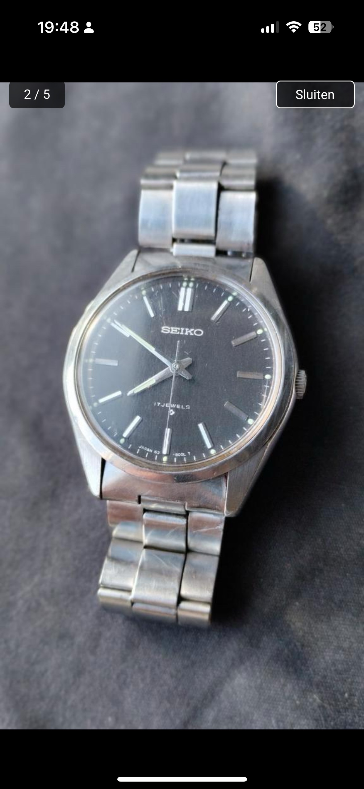 Vintage Seiko find on online marketplace